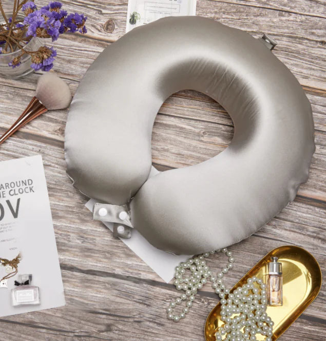 Mulberry Silk Memory Foam Neck Pillow