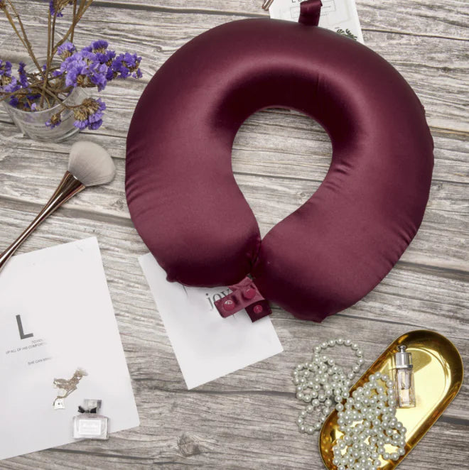 Mulberry Silk Memory Foam Neck Pillow