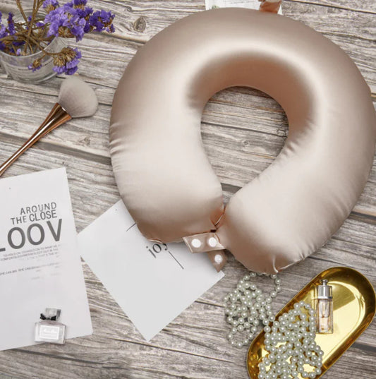 Mulberry Silk Memory Foam Neck Pillow